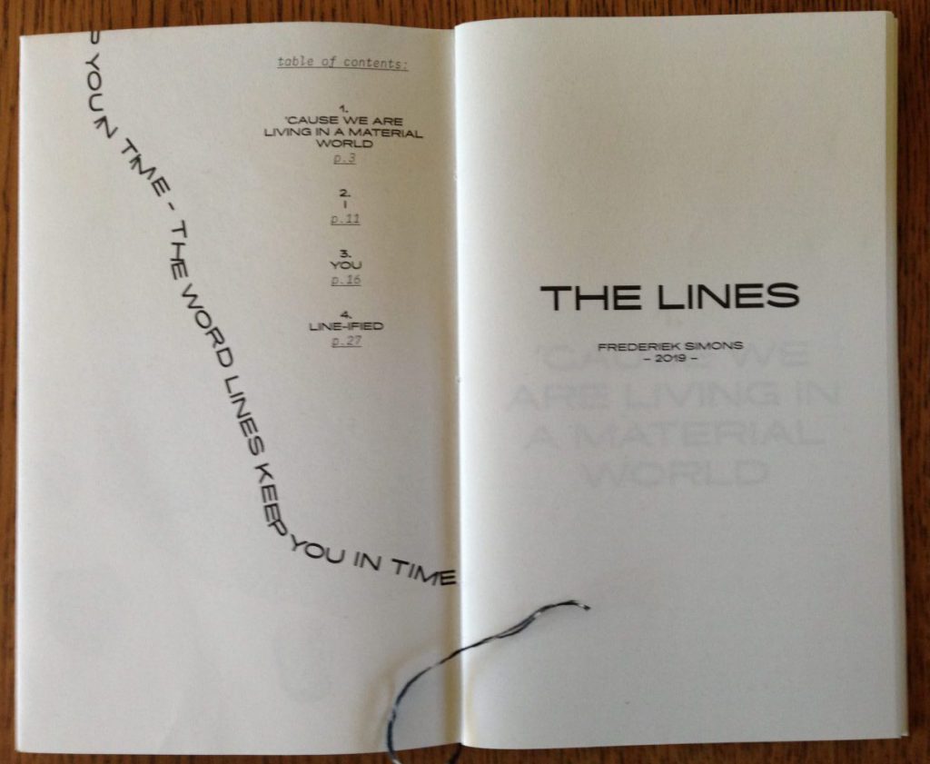 The Lines. Frederiek Simons